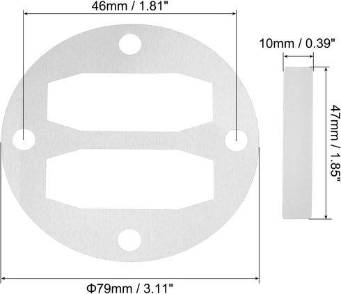 PATIKIL Head Gasket Kit Reed Valve Replacement, 4 Sets Central Pneumatic Air Compressor Parts...