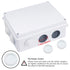 Zulkit Junction Box ABS Plastic Dustproof Waterproof IP65 Universal Electrical Boxes Project Enclosure White 7.9 x 6.1 x 3.1 inch (200 x155 x 80mm...