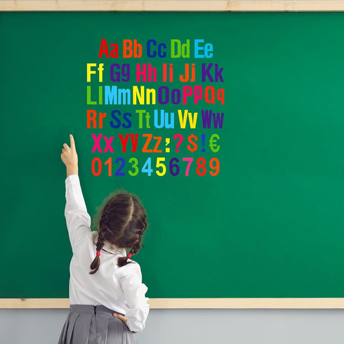 Tenare 268 Pcs Bulletin Board Letters Alphabet Letters Numbers and Punctuation Cutouts Letters Fun Bulletin Board Set for Classroom Chalkboard Bul...