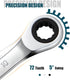 SORAKO 10mm Ratcheting Combination Wrench, Chrome Vanadium Steel Gear Wrench, Industrial Grade Cr-V Steel Gear Spanner, Household Garage Tools(10m...