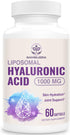 Liposomal Hyaluronic Acid Supplements, High Bioavailability Hyaluronic Acid Capsules, 1000mg Hyaluronic Acid, Dietary Supplement Support Skin Hydr...