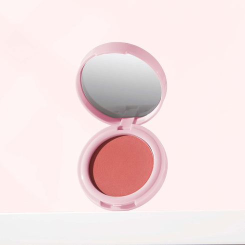 Mally Beauty Bulletproof Powder Blush - Confident Coral - Long-Lasting Flush of Color - Compact Blush Powder Makeup - Matte Finish...