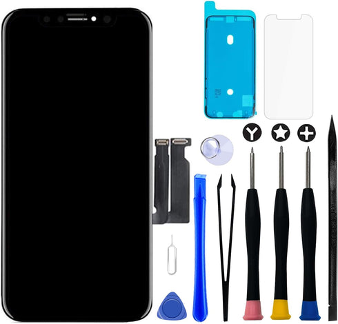 Brinonac for iPhone XR LCD Screen Replacement Kit,6.1 inch 3D Touch Screen Display Digitizer Frame Assembly Set with Repair Tools,Adhesive and Tem...