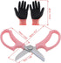 1 Set Rose Stem Leaf Thorn Stripper Stripping Tool Thorn Remove Kit with Scissors Stab-resistant gloves...