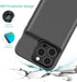 JCK Slim 7000mAh Battery Case for iPhone 14/14 Pro/13/13 Pro, 6.1 inch, Rechargeable Power Bank, Black...