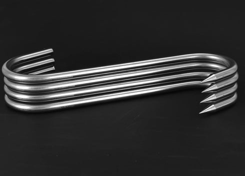 10 Inch Meat Hook, Heavy Duty 10mm S-Hooks Stainless Steel Meat Processing Butcher Hooks (10mm10inch)...