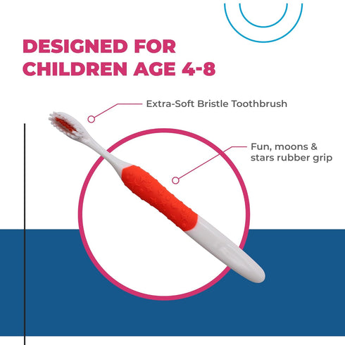 2500C Texture Grip Child Toothbrush (1 Dozen) - Engaging Dental Care for Young Smiles...