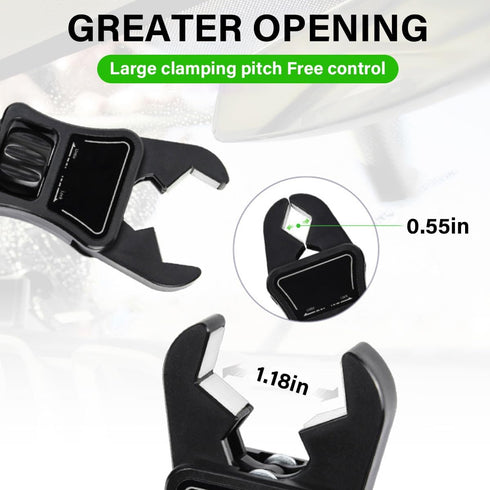 Car Rear View Mirror Phone Holder, 360° Rotating Rearview Mirror Phone Mount, ABS Multi-Functional Adjustable Cellphone Holder, Universal Car Phon...