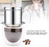 Vietnamese Coffee Filter Maker, Stainless Steel Coffee Cup Vietnam Coffee Drip Filter Maker Infuser for Home Office Cafe Maker (Silver)...