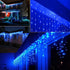 3.5M/11ft 96 LED Blue Linkable Fairy Curtain String Light with 8 Modes Functional Controller for Indoor/Outdoor/Party/Wedding/Christmas Decor...