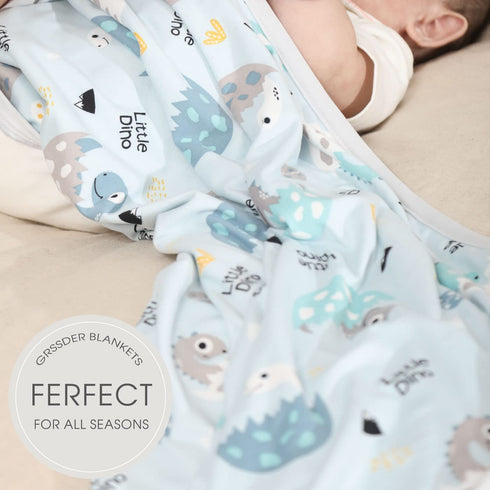 GRSSDER Baby Blankets Super Soft Jersey Knit Swaddle Blanket for Baby Girls and Boys, Double Layer Receiving Blankets 34 x 44 Inches Extra Large f...