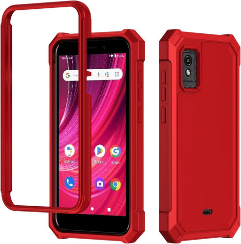 for BLU Studio Mini case, with Tempered Glass Screen Protector Full-Body Soft TPU Bumper Shockproof Silicone Protective Phone Cover Case for BLU S...