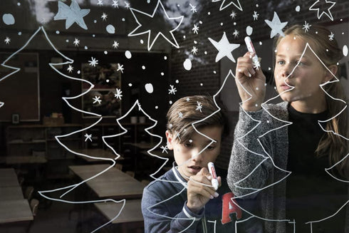 edding 4090 chalk marker - brown - 1 chalk pen - chisel nib 4-15 mm - broad-nib wet wipe pen for chalkboards, windows, glass, mirrors - liquid cha...