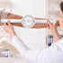 Prasacco 12 Inch Goniometer, Transparent Orthopedic Angle Ruler Plastic Goniometer 360 Degree Goniometer Angle Protractor Goniometer for Body Meas...