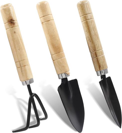 3Pcs Hand Shovel for Gardening Small Garden Planting Tools, Mini Digging Spade Tools for Herbs Planting, Transplant, Miniature Garden...