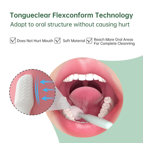 Oral Mucosal Cleaner|Silicon Oral Care Cleaner|Gum Massager with Air Bag(1 pc)...