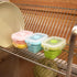 Collapsible Silicone Food Storage Container, Portion Control Container with Clip-on Lid, Stackable, Space Saving, Microwave/Fridge/Freezer/Dishwas...