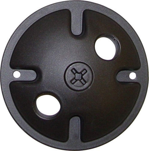 Nuvo Lighting SF76/666 Two Light Die Cast Aluminum Durable Outdoor Landscape Lighting Security Flood Mounting Plate, Dark Bronze...