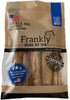 Frankly Chicken Flavor Beef Roll Wrap Chews,Pack of 5,Small Rolls,5 inches Long 100percent U.S.A Made American Beef Chew...