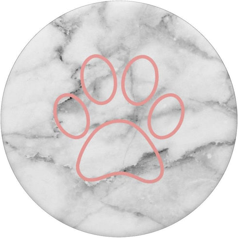 Cute Pink Dog Paw Gift for Girls PopSockets PopGrip: Swappable Grip for Phones & Tablets...