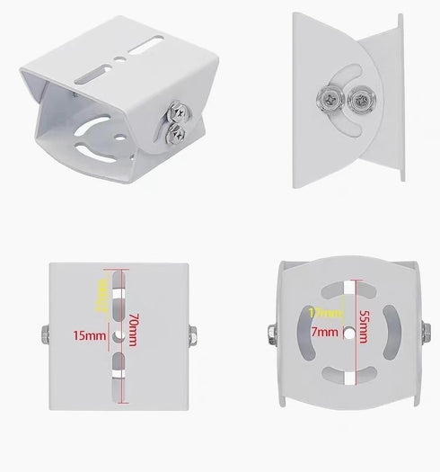 Universal Security Camera Joint Mount, Suitable for CCTV Security Cameras Mount Bracket Installation,Bracket Adjustable Solid Metal Base...