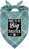 Dog Bandana, Soon to Big Brother Dog Bandana, Dog Scarf Classical Plaid Printing, Dog Scarf Accessories, Dog Bandana Pet Scarf, Pet Plaid Scarf Ge...