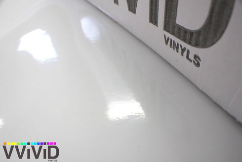 VViViD White High Gloss Realistic Paint-Like Microfinish Vinyl Wrap Roll with VViViD XPO Air Release Technology (1ft x 5ft)...