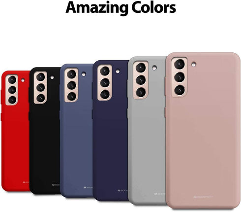 GOOSPERY Liquid Silicone Case for Galaxy S21 Plus (6.7 inches) Silky-Soft Touch Full Body Protection Shockproof Cover Case with Soft Microfiber Li...