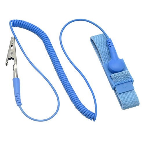 Adjustable Anti Static Wrist Strap, Grounded Wrist Band with ESD Safe Grounding Cord for Computer Electronics PC Building (1 Pcs)...