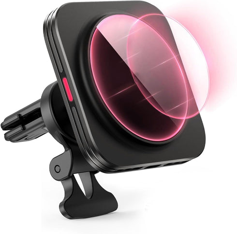 Unifizz Car Mount Charger Magnetic Wireless Car Charger for Phone 15/14/13/12 - Fast Charging, Secure Hold, Fast Charging, Black...