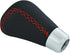 6 Speed Shift Knob Car Shifter Handle PU Leather Gear Stick Head for Most Manual Automatic Vehicles (Red Stitches)...