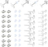 450PCS Earring Posts Stainless Steel Flat Pad,Hypoallergenic Stud Earrings with Butterfly and Rubber Bullet Earring Backs for Jewelry DIY Making F...