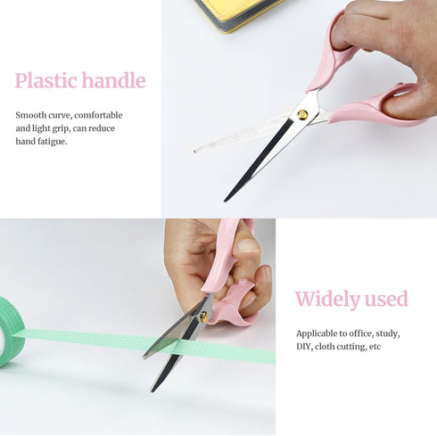 Scissors All Purpose Craft Scissors, Light Pink Multipurpose Fabric Scissors Sewing Scissors Sharp Scissors for Office (Light Pink)...