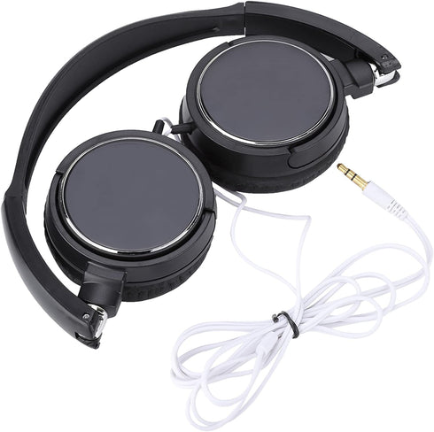 Over Ear Wired Headphones, Foldable Compact Earphones Lightweight Stereo HiFi Music Headsets Support TF Card Phones Laptops Recording Podcast Guit...