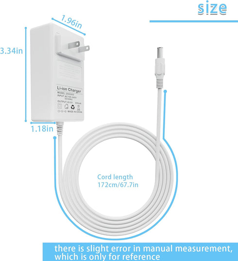 28.8V Charger Compatible with Shark DK33-288080H-U IZ462H IZ440H IZ482H IZ483H IZ662H IZ682H IZ441HBRN Vertex Lightweight Cordless Stick Vacuum...