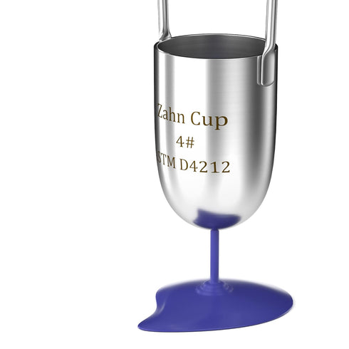 Viscosity Cup No. 4 Zahn Cup, 4 Viscometer Dip Type 44ml Viscosity Cup for Paint Sprayer, Stainless Steel Flow Cup for Oil Paint Finishes Honey Sa...