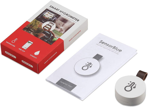ORIA Mini Wireless Humidity Temperature Sensor with Temp Humidity Monitor, Data Export and Alert for House