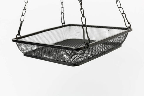 Hanging Feeder Seed Tray, Platform Metal Mesh , Outdoor Garden Decoration for Wild Backyard Attracting Birds...