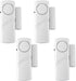 4 Pack Door Alarms for Home Security, Window Door Alarms, Window Alarm Sensors, Door Alarms for Kids Safety,DIY Protection Burglar Bell Alarm for ...