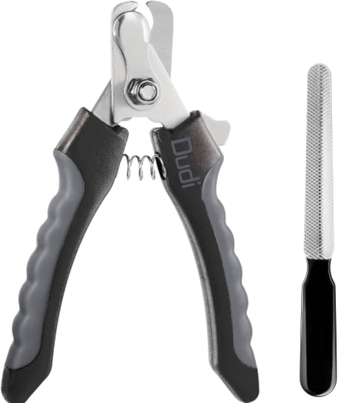 Pet Dog Nail Clippers for Large Dogs Thick Nails - Heavy Duty Dog Nail Trimmers with Razor Sharp Blade and Easy to Use Dog Nail File with Safety G...