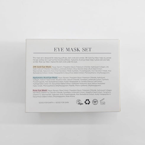 Under Eye Patches (30 Pairs) Gold Eye Mask and Hyaluronic Acid Eye Patches for puffy eyes,Rose Eye Masks for Dark Circles and Puffiness under eye ...
