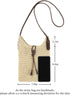Womens Small Straw Crossbody Bag Handwoven Beach Shoulder Bag Handbag Purse with Tassel for Summer...