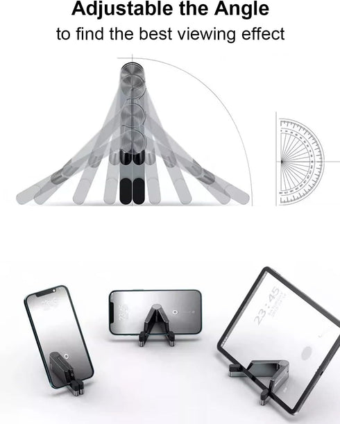 Cell Phone Stand, Phone Stand for Desk, Foldable & Portable iPhone Stand, Phone Holder Stand Compatible with All Mobile Phone, iPhone, iPad Mini, ...