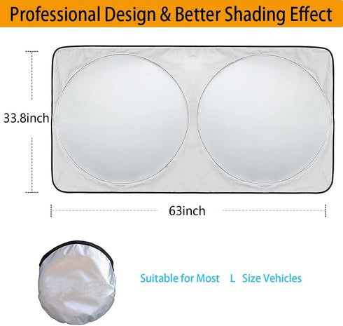 Car Shades for Front Windows,Car Shades for Front Windows,Automotive Window Sunshades,Auto Sun Blocker for Car Windshield,Sun Cover Shade,Sun Prot...