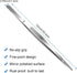AHIER 12inch Kitchen tweezer Stainless Steel, Long tweezer with Precision Serrated Tips for Cooking Pincette for Sea food, Bar Tweezer...