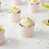 Sparkle and Bash 50 Pack Pink and Gold Cupcake Wrappers, Paper Baking Cups, Muffin Liners for Baby Shower, Birthday Party (2.2 In)...
