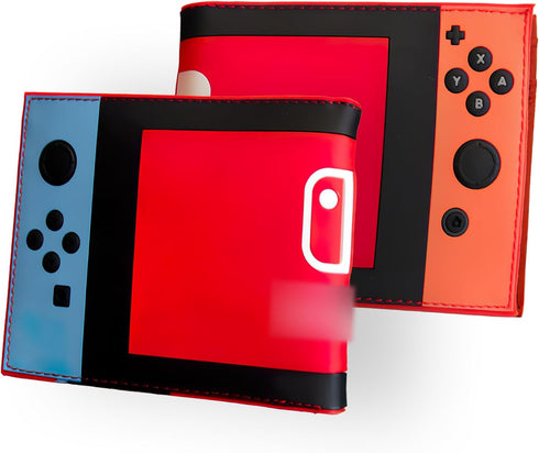 Retro Gamepad-Inspired Wallet - Silicone Surface Material with Classic Game Gamepad Design, Multiple Card Slots and Coin Pocket - Video Game Walle...
