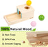 Adena Montessori Object Permanence Box with Tray Three Balls Montessori Toys for 6-12 Months Baby 1 Year Old Infant Toddler (Small Box - for Boy)...