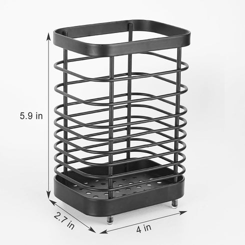 Utensil Holder Kitchen Utensil Organizer for Countertop Durable and Rust-Resistant Kitchen Utensils Holder for a Neat & Stylish Kitchen Setup?Blac...