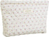 3PC Cotton Makeup Bag Floral Makeup Bag Aesthetic Makeup Bag Cosmetic Bags for Women Makeup Organizer Bag Storage Bag Set...